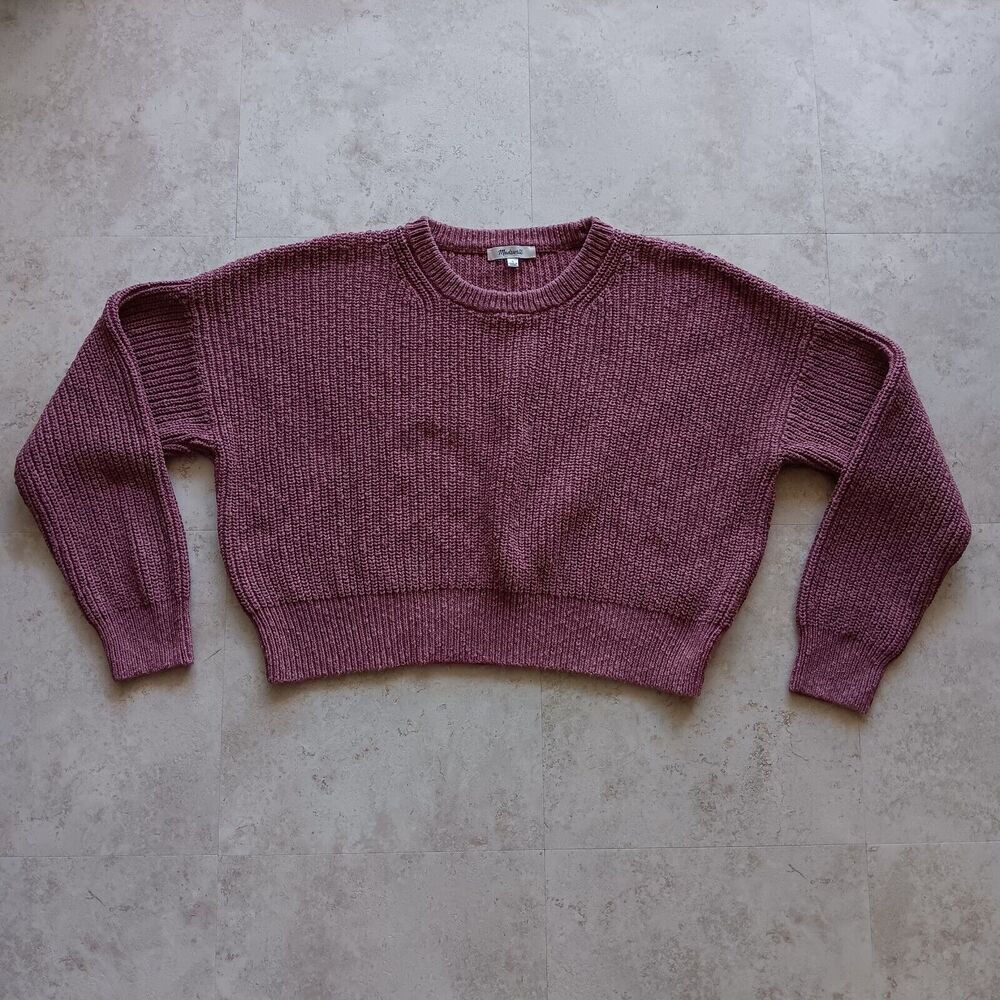 Madewell Women's Size Large Pullover Sweater Pink Knit
